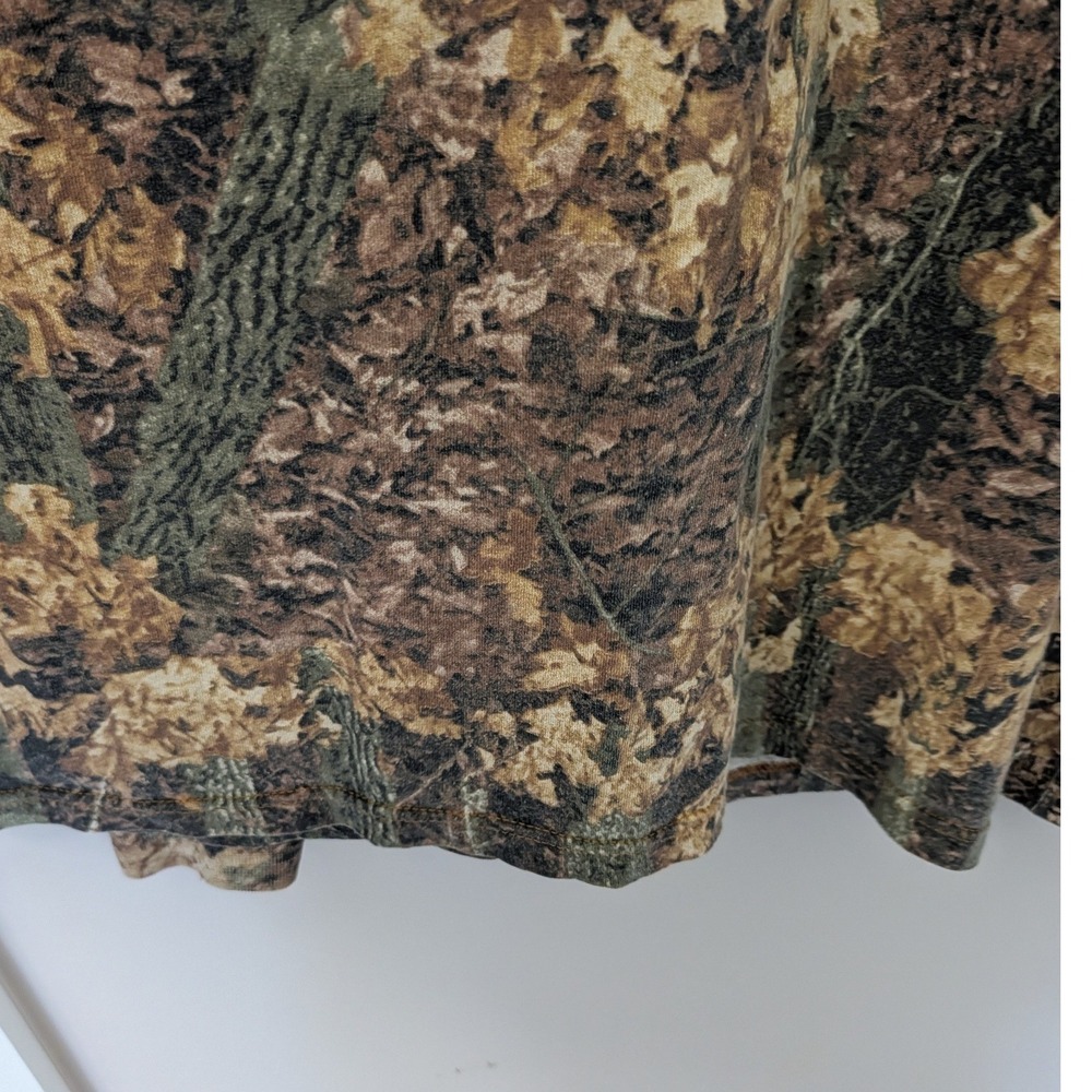 Vintage Americas Best Retro Tree Camo Long Sleeve T-Shirt XXL USA Cotton Forest - Picture 6 of 13